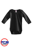 OUT OF STOCK | 4400BK | Baby Long Sleeves Onesie Lap Tee- Black