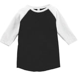 RS3330 | Baseball Toddler T-Shirt  - Black/ White